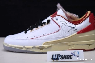 2 Low Air Red DJ4375-106 White Jordan O-W Retro SP 0814